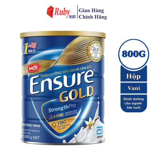 [Date T1/26] Sữa bột Ensure Gold Abbott hương vani (HMB) 800g