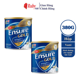 Combo 2 lon Sữa bột Ensure Gold Abbott hương vani 380g