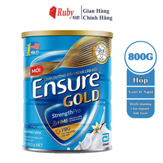 Sữa bột Ensure Gold Abbott hương vani ít ngọt (HMB) 800g