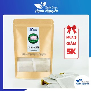 Trà lá sen túi lọc, 50 túi x 3g, trà giảm cân, giảm mỡ bụng, đùi, bắp tay, bắp chân hiệu quả - Thảo dược hạnh nguyên