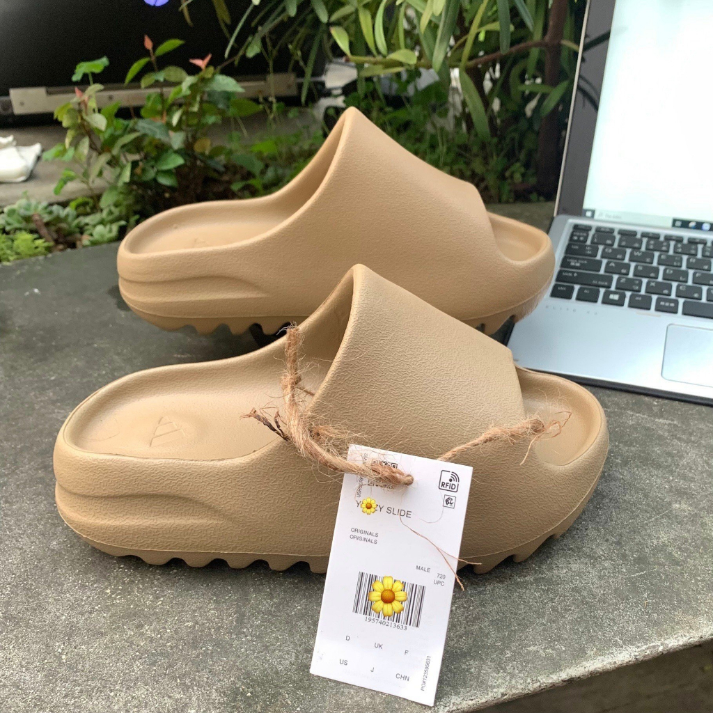 Dép quai ngang YeeZy Slide xăng đan Nam Nữ vân nhám cao 5cm dập logo và form chuẩn size đủ màu chất xịn chống thấm nước