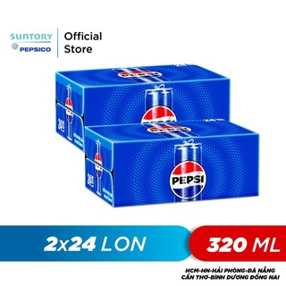 Combo 2 Thùng 24 Lon Pepsi (320ml/lon hoặc 350ml/lon)