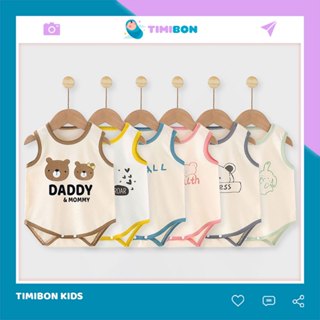 [ Vải Thun Lạnh ] Áo Liền Quần Bộ Body Chip 3 Lỗ In Hình Đơn Giản Cho Bé Gái Bé Trai Sơ Sinh - [BDCHIP40]