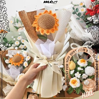 Bó hoa len hướng dương một bông style Vintage tặng bạn bè tốt nghiệp
