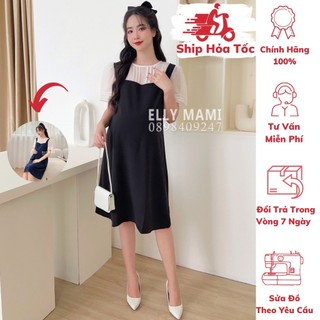 Đầm bầu , suông pha trắng ly form dễ mặc , siêu mát , nhẹ tênh