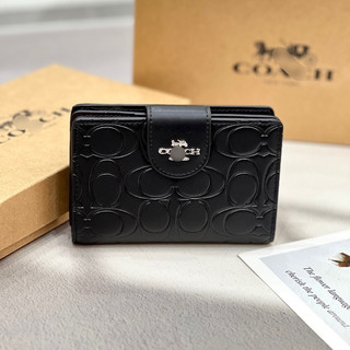 (MS380X) Ví coach medium khoá gài 5 màu cho nữ