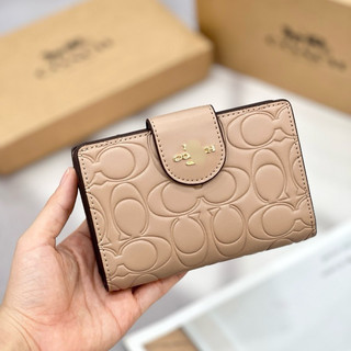 (MS380X) Ví coach medium khoá gài 5 màu cho nữ
