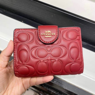 (MS380X) Ví coach medium khoá gài 5 màu cho nữ