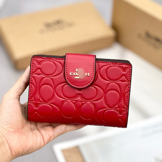 (MS380X) Ví coach medium khoá gài 5 màu cho nữ