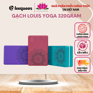 Gạch Tập Yoga Louis Cao Cấp In Nổi Hoa Mandala Trọng Lượng 320g