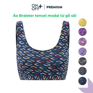 Áo lót họa tiết không gọng nâng khuân mềm mại Tencel  Modal BST ONOFF Premium - 16UE24A068
