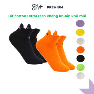 Tất nam thể thao chuyên dụng cổ ngắn ONOFF cotton kháng khuẩn, khử mùi - 18AE24A080