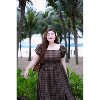 D21 Đầm maxi cổ u bigsize 60-110kg