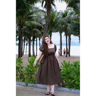 D21 Đầm maxi cổ u bigsize 60-110kg