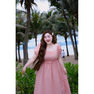D21 Đầm maxi cổ u bigsize 60-110kg