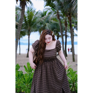 D21 Đầm maxi cổ u bigsize 60-110kg