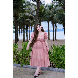 D21 Đầm maxi cổ u bigsize 60-110kg