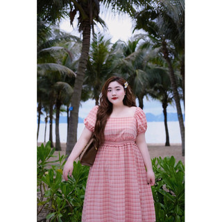 D21 Đầm maxi cổ u bigsize 60-110kg