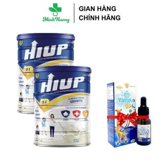 Sữa hiup tăng chiều cao cho bé từ 2 tuổi combo mua 2 sữa hiup 650g tặng 1 hiup d3k2