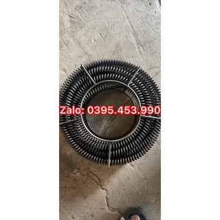 Dây thông cống lò xo phi 16 loại tốt dài 15 gồm 4 đoạn mỗi đoạn 3,8m + 6 đầu thông + 1 đầu kết nối