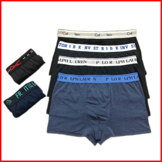 Bộ 10 quần lót boxer nam cotton, thun lạnh ,quần sịp đùi nam co dãn 4 chiều thấm hút tối đa