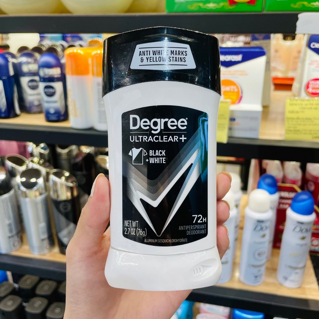 [Hàng Nhập Mỹ] Lăn Khử Mùi Degree Men Black White + Cool Rush 76g