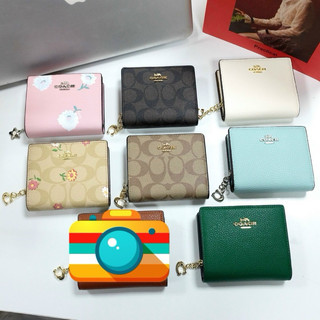 Ví Coach Snap Wallet mini nhiều ngăn nhiều màu