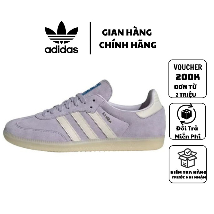 [ CHÍNH HÃNG ]  Giày Sneaker Samba OG Suede Silver Dawn Women’s
