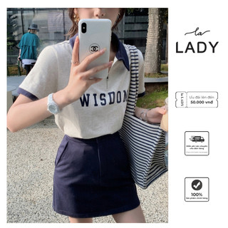 Set Đồ Nữ LALADY Gồm Áo Polo Phối Chân Váy Chữ A Sang Chảnh, Năng Động, Cá Tính Cho Chị Em Đi Chơi, Dạo Phố Thoải Mái