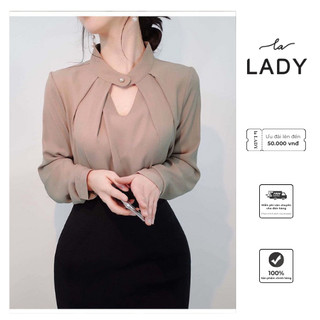Somi cúc LaLADY Với thiết kế cổ tim đính ngọc tạo ra một thiết kế sang trọng tinh tế lên dáng siêu nịnh người cho chị em