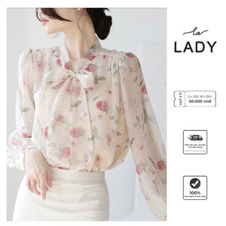 Somi hoa hồng LaLADY - Thiết kế thanh lịch không kém phần lãng mạn của họa tiết hoa cho ce diện đi làm đi chơi đều xinh