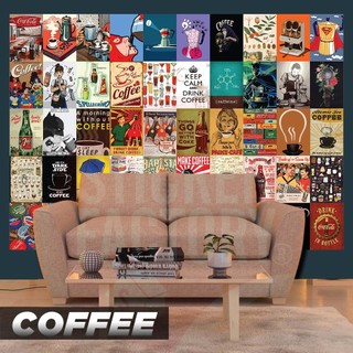 COFFEE  - Set 50 Poster A4 dán tường trang trí decor quán nhà cửa - STICKER FACTORY