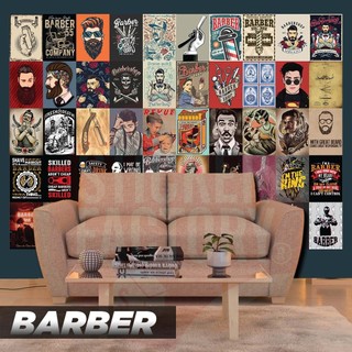 BARBER - Set 50 Poster A4 dán tường trang trí decor quán nhà cửa - STICKER FACTORY