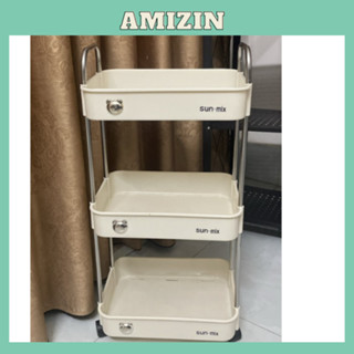 Kệ để đựng đồ đa năng (loại 1 ) Kệ bếp 3 - 4 tầng có bánh xe