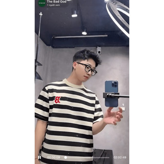 Áo Phông The Bad God Sailor Sleeve Kẻ Sọc Ngang, Áo Thun Unisex Nam Nữ Dễ Phối Đồ Xu Hướng 2024
