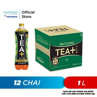 Thùng 12 Chai Trà Ô long Tea+ (1L/chai)