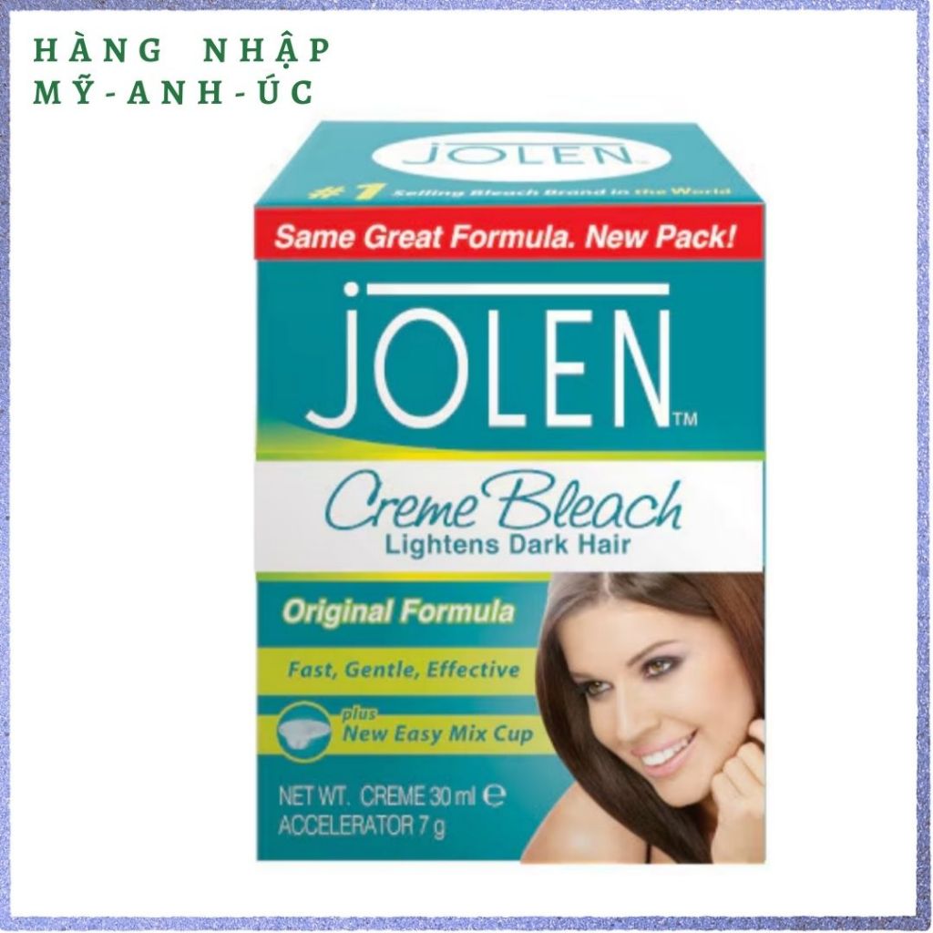 Jolen Kem Tẩy Lông Mày Màu Lông Jolen Creme Bleach Original 30ml