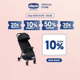 (DUY NHẤT T6 - GIẢM 10%) Xe đẩy gấp gọn Chicco Glee màu Uneven Black
