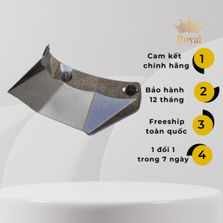 Lưỡi trai Royal gắn nón 3/4 và fullface có 3 nút trên đầu nón bảo hiểm