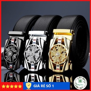 Thắt lưng nam mặt xoay thời trang Dây lưng nam cao cấp Dây nịt da khóa tự động TLX3