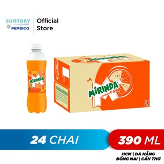 [HỎA TỐC]Thùng 24 Chai Nước Giải Khát Mirinda Cam (390ml/chai)