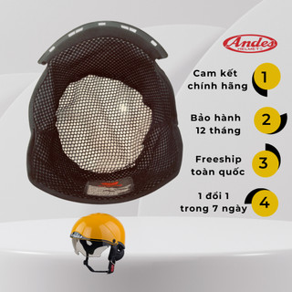 Lót thay mũ bảo hiểm nửa đầu Andes kính âm 139