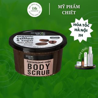 Tẩy da chết body Organic Coffee & Sugar Body Scrub 250ml