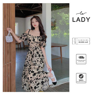 Váy hoa be LaLADY - Với thiết kế mặc được 2 kiểu cùng với dáng váy xòe mang phong cách tiểu thư nhẹ nhàng cho các chị em