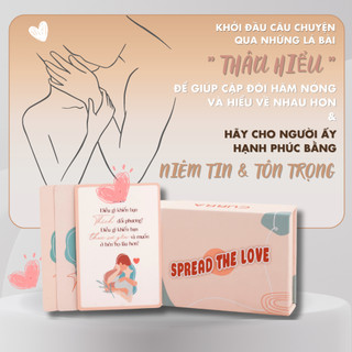 Board game tình yêu thấu hiểu cảm xúc, hâm nóng tình cảm cặp đôi đa dạng câu hỏi hành động tư thế