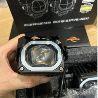 Đèn Led bi mắt vuông có viền XT20 trợ sáng cho xe máy, xe oto, xe tải.