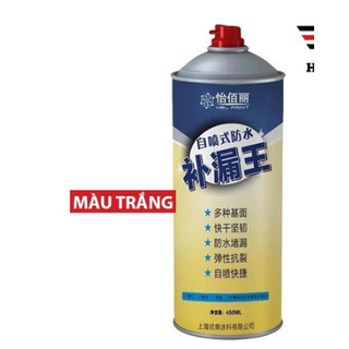 Bình xịt chống thấm dột xà nhà, bức vách, mái tôn,..., chai xịt chống dột dung tích 450ml màu trắng