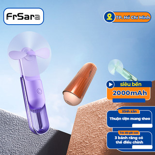 Quạt mini cầm tay frsara 4500mAh/2000mAh  Chức năng có thể gập lại 3 trong 1 Điều chỉnh gió 3 bánh răng
