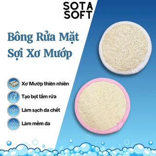 Bông tắm em bé, rửa mặt xơ mướp
