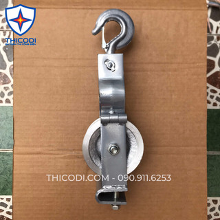 Puly nhôm kéo dây cáp điện 120x60mm